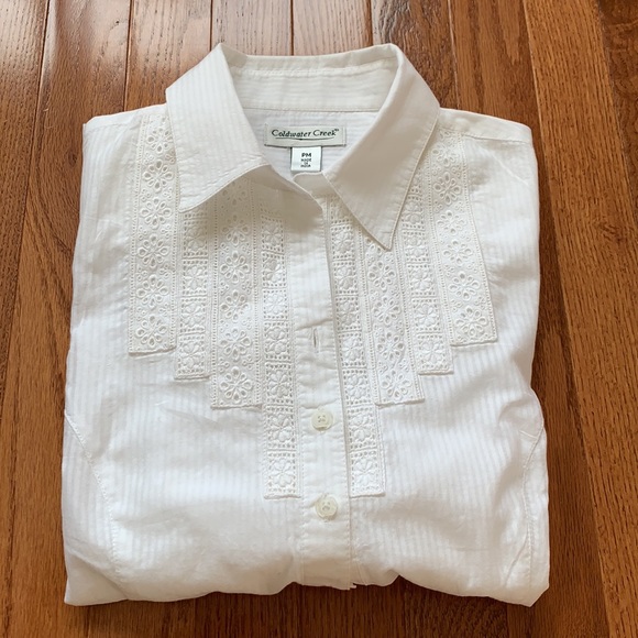 Coldwater Creek button down with split back detail - Picture 8 of 8